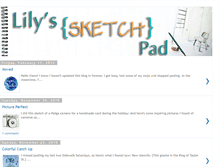 Tablet Screenshot of lilyssketchpad.blogspot.com