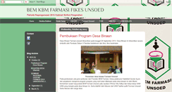 Desktop Screenshot of bemfarmasiunsoed.blogspot.com