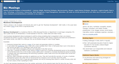 Desktop Screenshot of mybizmusings.blogspot.com