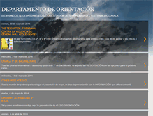 Tablet Screenshot of departamentoderientacionayala.blogspot.com