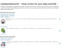 Tablet Screenshot of mybabynkidsworld.blogspot.com