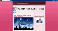 Desktop Screenshot of fadhilahmj.blogspot.com