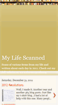 Mobile Screenshot of mylifescanned.blogspot.com