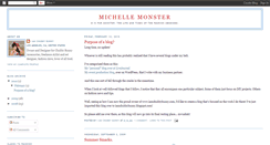 Desktop Screenshot of michellemonster.blogspot.com