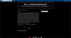 Desktop Screenshot of hellcorrespondence.blogspot.com