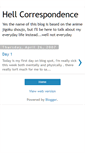 Mobile Screenshot of hellcorrespondence.blogspot.com