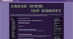 Desktop Screenshot of cardsfromthequarry.blogspot.com