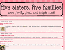 Tablet Screenshot of fivesistersfivefamilies.blogspot.com