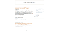 Desktop Screenshot of motorolalog.blogspot.com