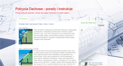 Desktop Screenshot of pokryciadachowe.blogspot.com