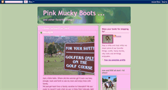 Desktop Screenshot of pinkmuckyboots.blogspot.com