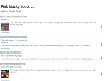 Tablet Screenshot of pinkmuckyboots.blogspot.com