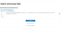 Tablet Screenshot of hack-unlimited-sms.blogspot.com