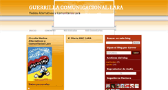 Desktop Screenshot of guerrillacomunicacionallara.blogspot.com