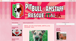 Desktop Screenshot of pitbullamstaffrescueitalia.blogspot.com
