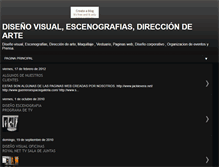 Tablet Screenshot of direcciondearteydiseo.blogspot.com