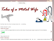 Tablet Screenshot of metalwifelife.blogspot.com