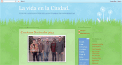 Desktop Screenshot of lavidaenlaciudad.blogspot.com