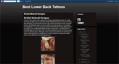 Desktop Screenshot of bestlowerbacktattoos.blogspot.com