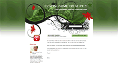 Desktop Screenshot of cravingsomecreativity.blogspot.com