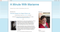 Desktop Screenshot of marianneevans.blogspot.com