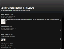 Tablet Screenshot of exilepcgeek.blogspot.com