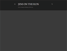 Tablet Screenshot of jeniontherun.blogspot.com