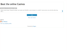 Tablet Screenshot of casino-beater.blogspot.com