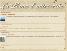 Tablet Screenshot of plume-outre-reve.blogspot.com