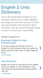 Mobile Screenshot of englishtourdu-dictionary2.blogspot.com