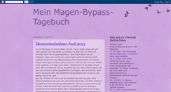 Desktop Screenshot of magenbypasstagebuch.blogspot.com