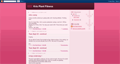 Desktop Screenshot of krisplantfitness.blogspot.com