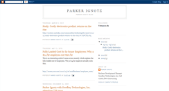 Desktop Screenshot of parkerignotz.blogspot.com