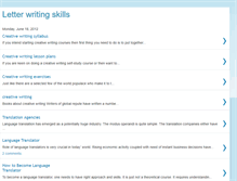 Tablet Screenshot of letter-writing-skills.blogspot.com
