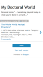 Mobile Screenshot of mydocwjs.blogspot.com