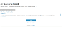 Tablet Screenshot of mydocwjs.blogspot.com