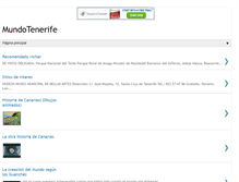 Tablet Screenshot of mundo-tenerife.blogspot.com