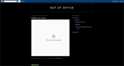 Desktop Screenshot of outofoffice-band.blogspot.com