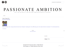 Tablet Screenshot of passionateambition.blogspot.com