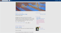 Desktop Screenshot of mrsnoodles.blogspot.com