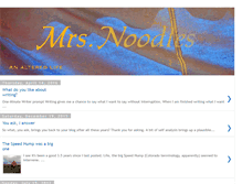 Tablet Screenshot of mrsnoodles.blogspot.com