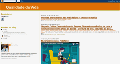 Desktop Screenshot of dicasdesaudeequalidadedevida.blogspot.com