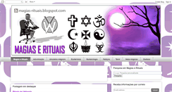 Desktop Screenshot of magias-rituais.blogspot.com