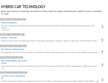 Tablet Screenshot of hybrid-car-technology.blogspot.com