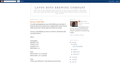 Desktop Screenshot of lavoyboysbrewing.blogspot.com