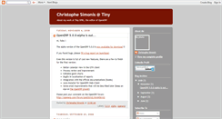 Desktop Screenshot of christophe-simonis-at-tiny.blogspot.com