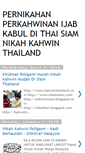 Mobile Screenshot of kahwinsiam.blogspot.com