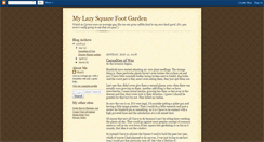 Desktop Screenshot of mylazysquarefootgarden.blogspot.com