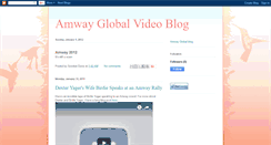 Desktop Screenshot of amwayglobalvideoblog.blogspot.com