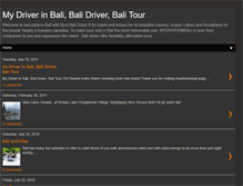Tablet Screenshot of mydriverinbali.blogspot.com